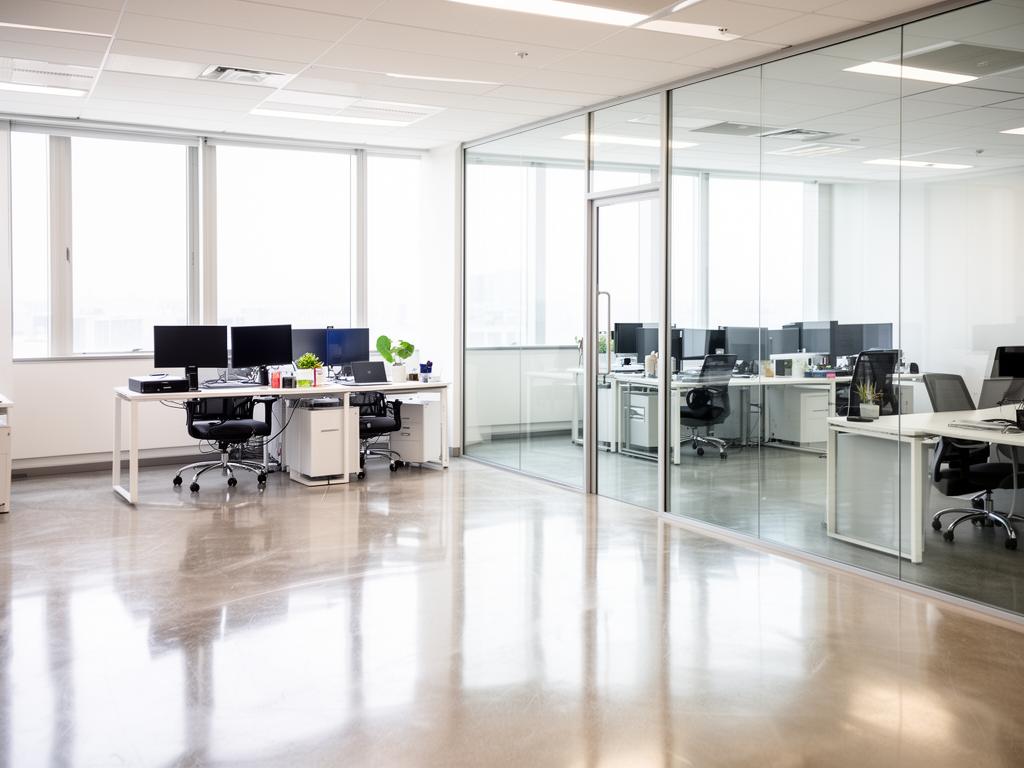 Unterhaltsreinigung – sauberes Bürogebäude